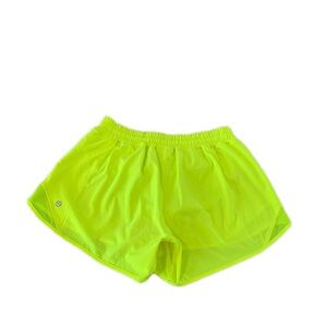 Lululemon Women's Shorts — Neon Yellow / Fluorescent Green — Model